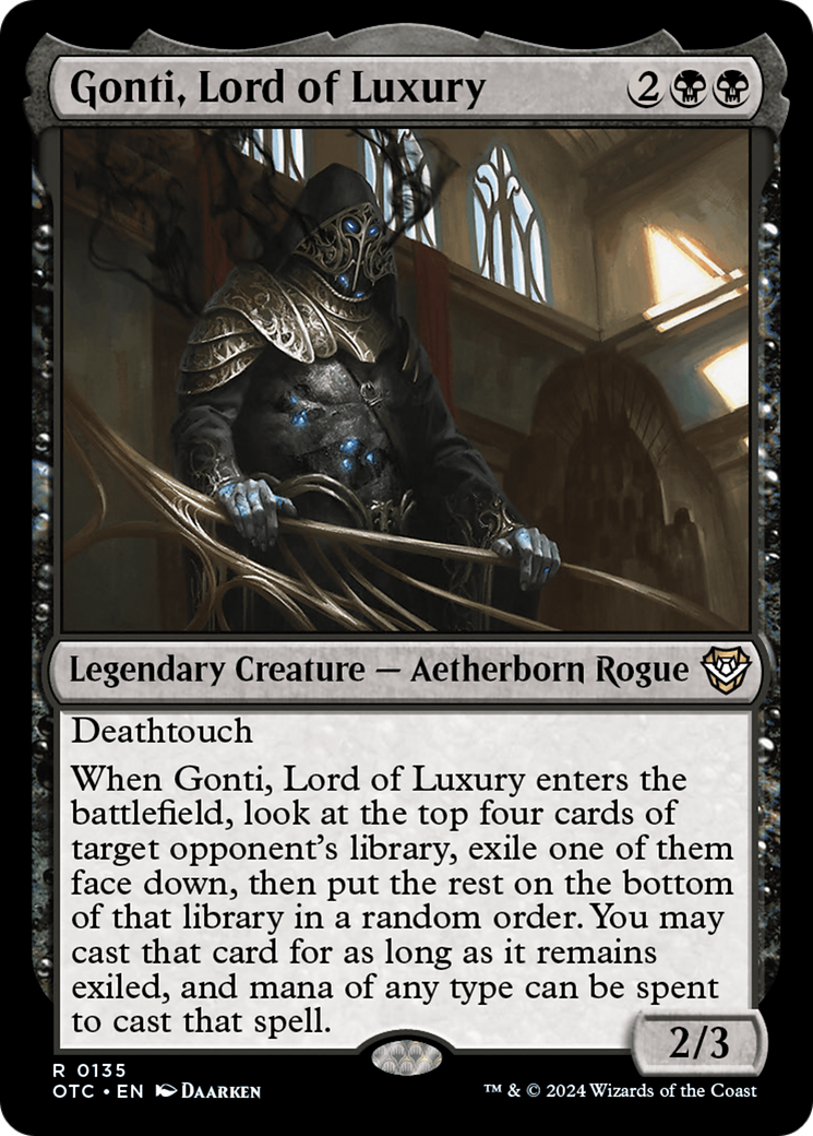 Magic: The Gathering - Gonti, Lord of Luxury - Outlaws of Thunder Junction Commander