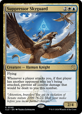 Magic: The Gathering - Suppressor Skyguard - Ravnica: Clue Edition