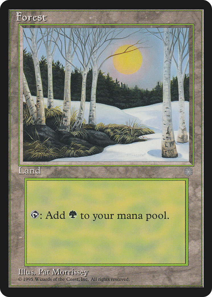 Magic: The Gathering - Forest - Ice Age