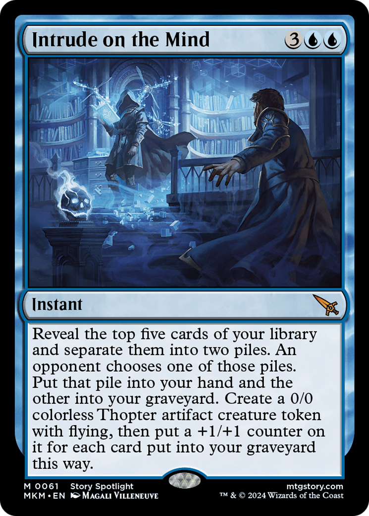 Magic: The Gathering - Intrude on the Mind Foil - Murders at Karlov Manor