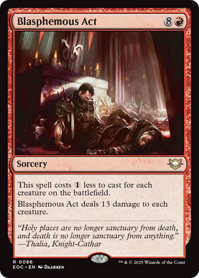 Magic: The Gathering - Blasphemous Act - Edge of Eternities Commander