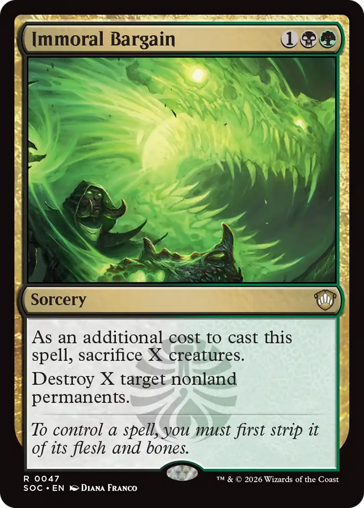 Magic: The Gathering - Immoral Bargain - Secrets of Strixhaven Commander