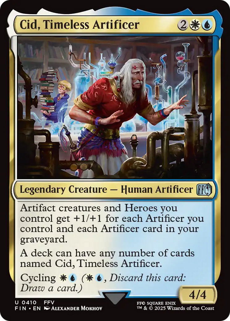 Magic: The Gathering - Cid, Timeless Artificer Foil - Final Fantasy