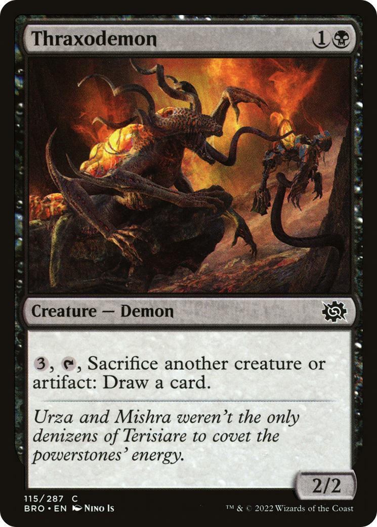 Magic: The Gathering - Thraxodemon Foil - The Brothers' War