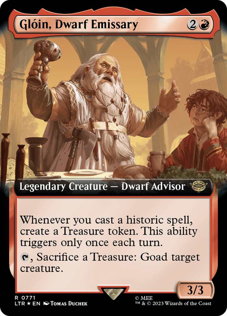 Magic: The Gathering - Glóin, Dwarf Emissary Foil - The Lord of the Rings: Tales of Middle-earth