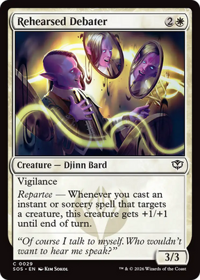 Magic: The Gathering - Rehearsed Debater Foil - Secrets of Strixhaven