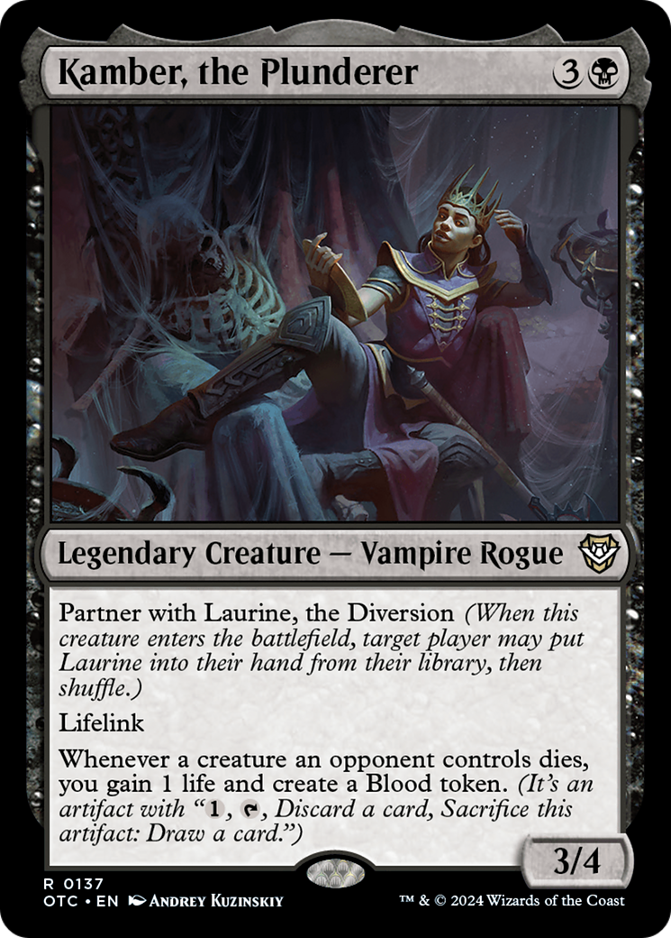 Magic: The Gathering - Kamber, the Plunderer - Outlaws of Thunder Junction Commander