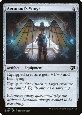 Magic: The Gathering - Aeronaut's Wings Foil - The Brothers' War