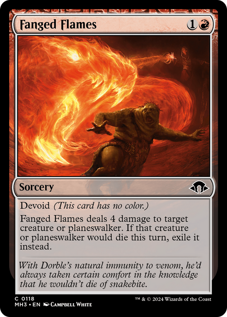 Magic: The Gathering - Fanged Flames Foil - Modern Horizons 3