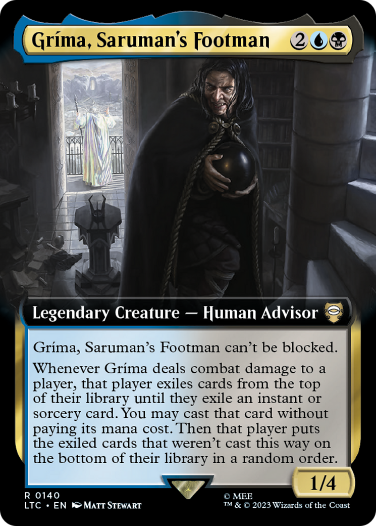 Magic: The Gathering - Gríma, Saruman's Footman - Tales of Middle-earth Commander