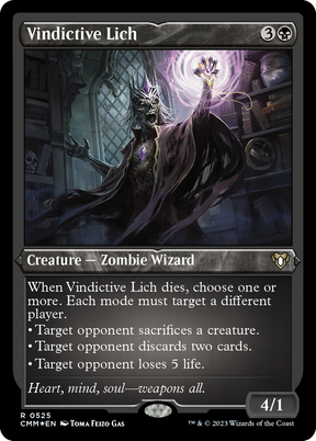 Magic: The Gathering - Vindictive Lich Foil - Commander Masters