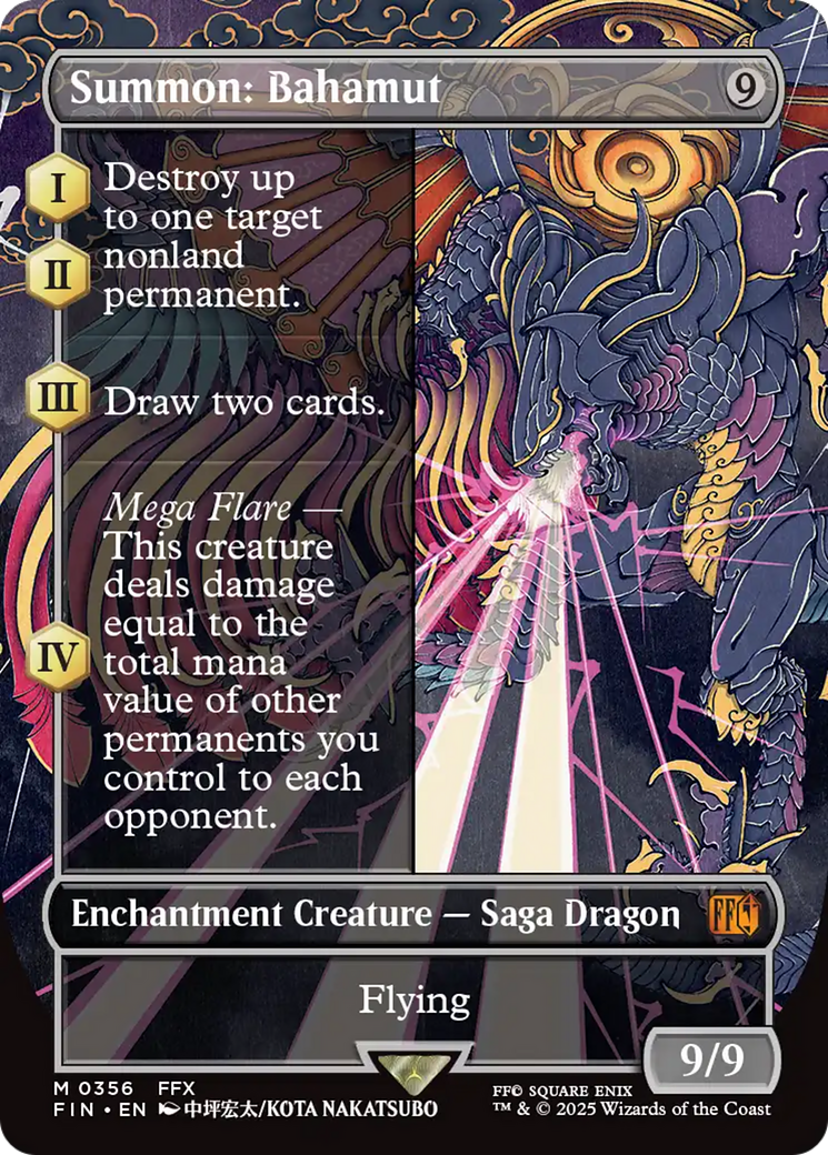 Magic: The Gathering - Summon: Bahamut Foil - Final Fantasy