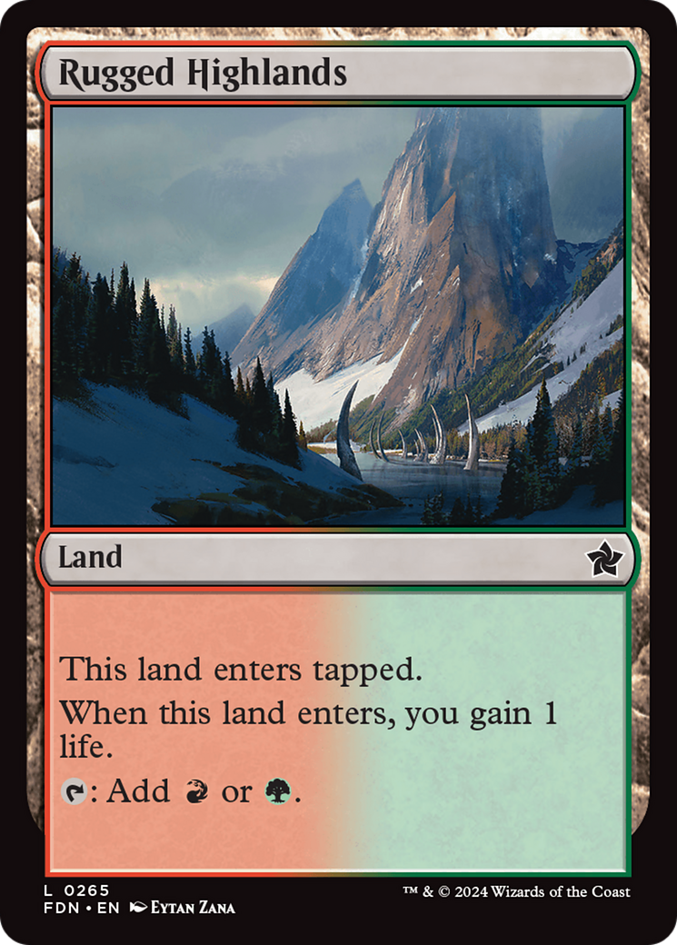 Magic: The Gathering - Rugged Highlands - Foundations