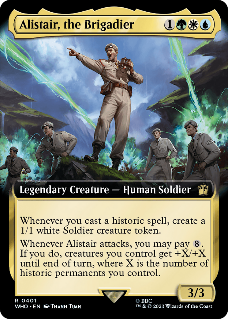 Magic: The Gathering - Alistair, the Brigadier Foil - Doctor Who