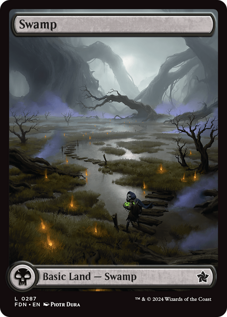 Magic: The Gathering - Swamp #287 Foil - Foundations