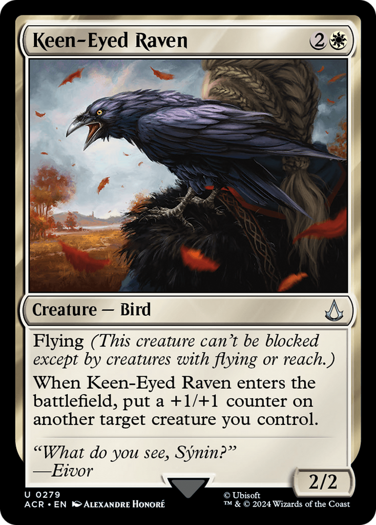 Magic: The Gathering - Keen-Eyed Raven - Assassin's Creed