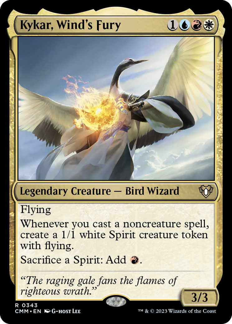Magic: The Gathering - Kykar, Wind's Fury Foil - Commander Masters
