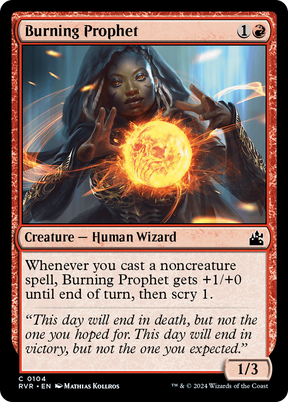 Magic: The Gathering - Burning Prophet Foil - Ravnica Remastered