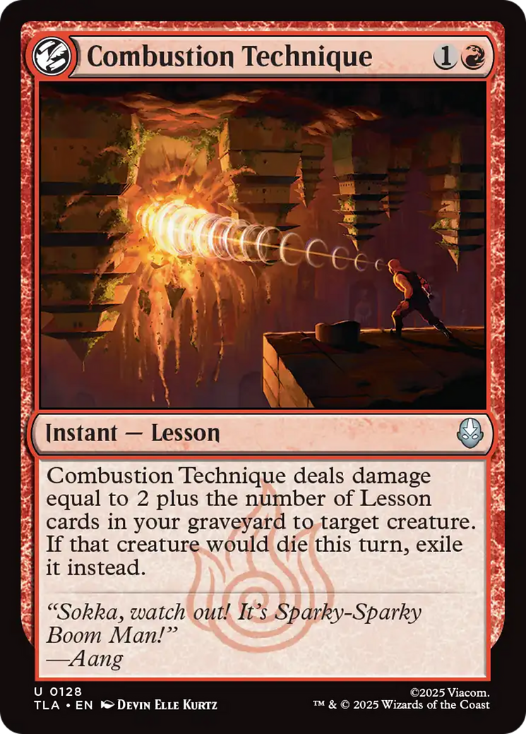 Magic: The Gathering - Combustion Technique Foil - Avatar: The Last Airbender