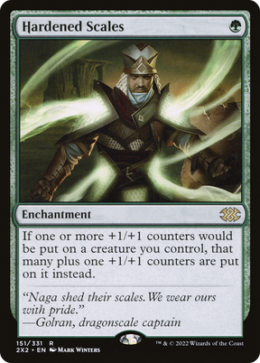 Magic: The Gathering - Hardened Scales Foil - Double Masters 2022