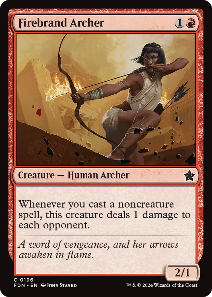 Magic: The Gathering - Firebrand Archer Foil - Foundations