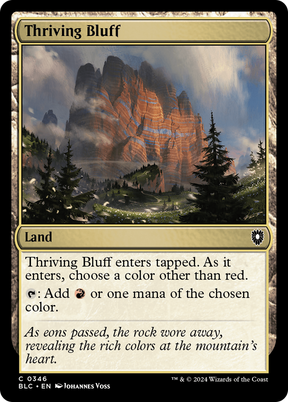 Magic: The Gathering - Thriving Bluff - Bloomburrow Commander