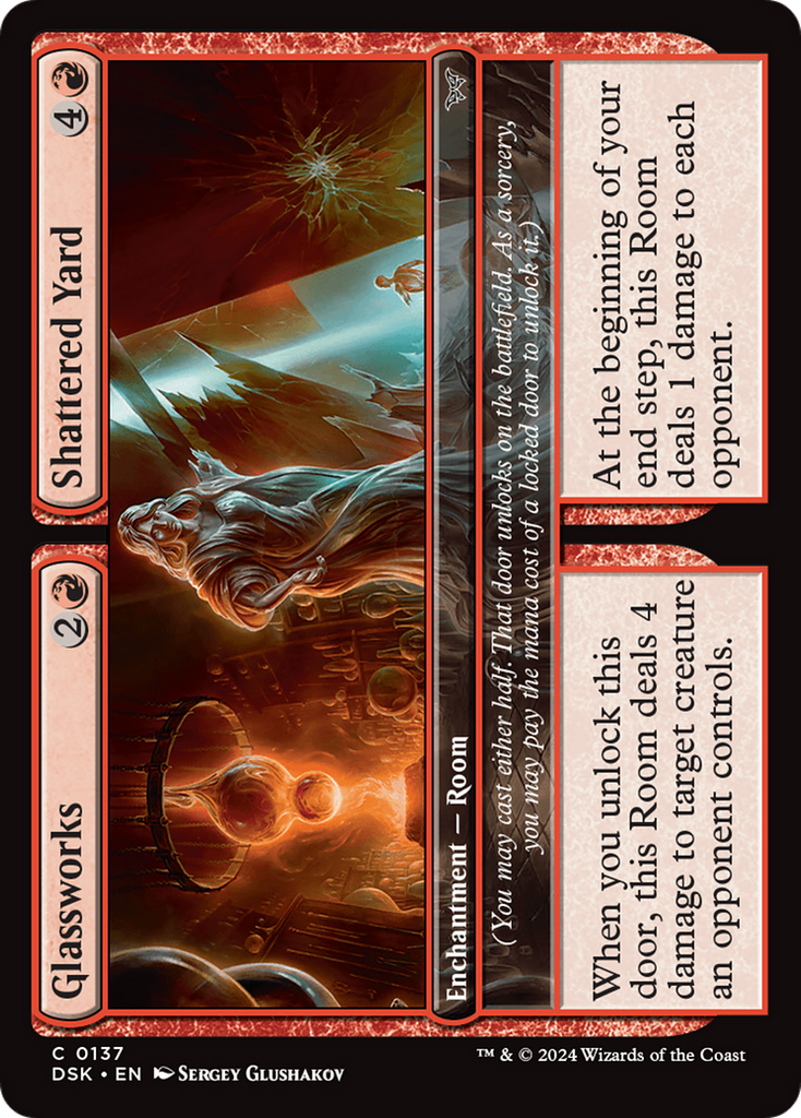 Magic: The Gathering - Glassworks // Shattered Yard - Duskmourn: House of Horror