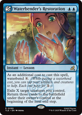 Magic: The Gathering - Waterbender's Restoration Foil - Avatar: The Last Airbender Eternal