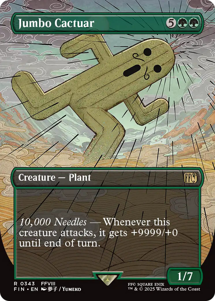 Magic: The Gathering - Jumbo Cactuar Foil - Final Fantasy