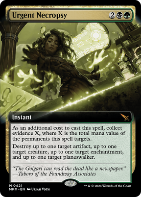 Magic: The Gathering - Urgent Necropsy Foil - Murders at Karlov Manor