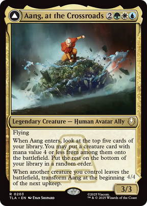 Magic: The Gathering - Aang, at the Crossroads // Aang, Destined Savior Foil - Avatar: The Last Airbender