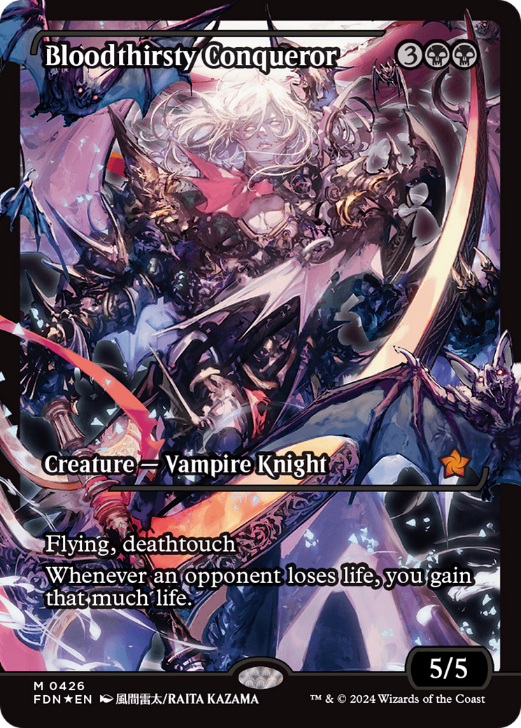 Magic: The Gathering - Bloodthirsty Conqueror Foil - Foundations