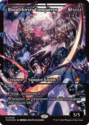 Magic: The Gathering - Bloodthirsty Conqueror Foil - Foundations
