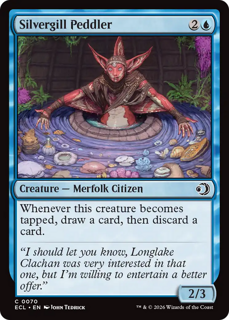 Magic: The Gathering - Silvergill Peddler Foil - Lorwyn Eclipsed