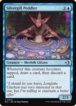 Magic: The Gathering - Silvergill Peddler Foil - Lorwyn Eclipsed