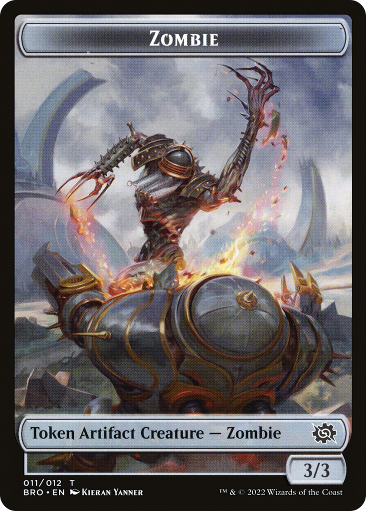 Magic: The Gathering - Zombie Token - The Brothers' War Tokens