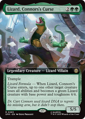 Magic: The Gathering - Lizard, Connors's Curse Foil - Marvel's Spider-Man