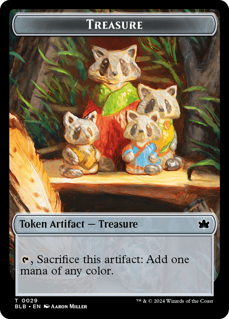 Magic: The Gathering - Treasure Token - Bloomburrow Tokens