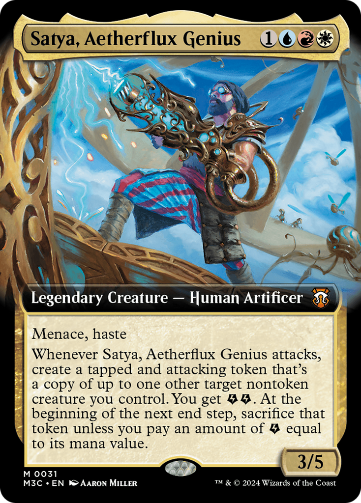Magic: The Gathering - Satya, Aetherflux Genius Foil - Modern Horizons 3 Commander