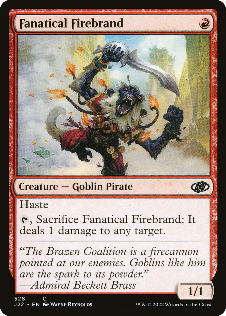 Magic: The Gathering - Fanatical Firebrand - Jumpstart 2022