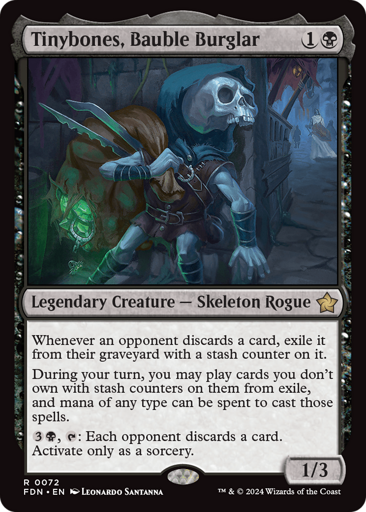 Magic: The Gathering - Tinybones, Bauble Burglar Foil - Foundations