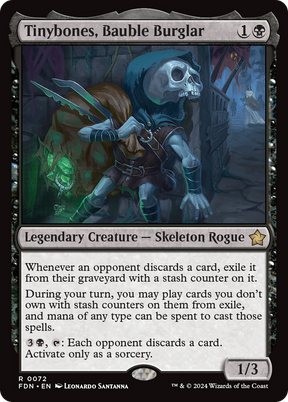 Magic: The Gathering - Tinybones, Bauble Burglar Foil - Foundations
