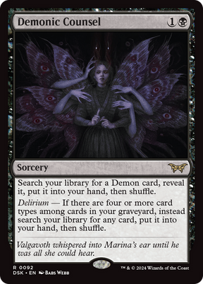 Magic: The Gathering - Demonic Counsel - Duskmourn: House of Horror
