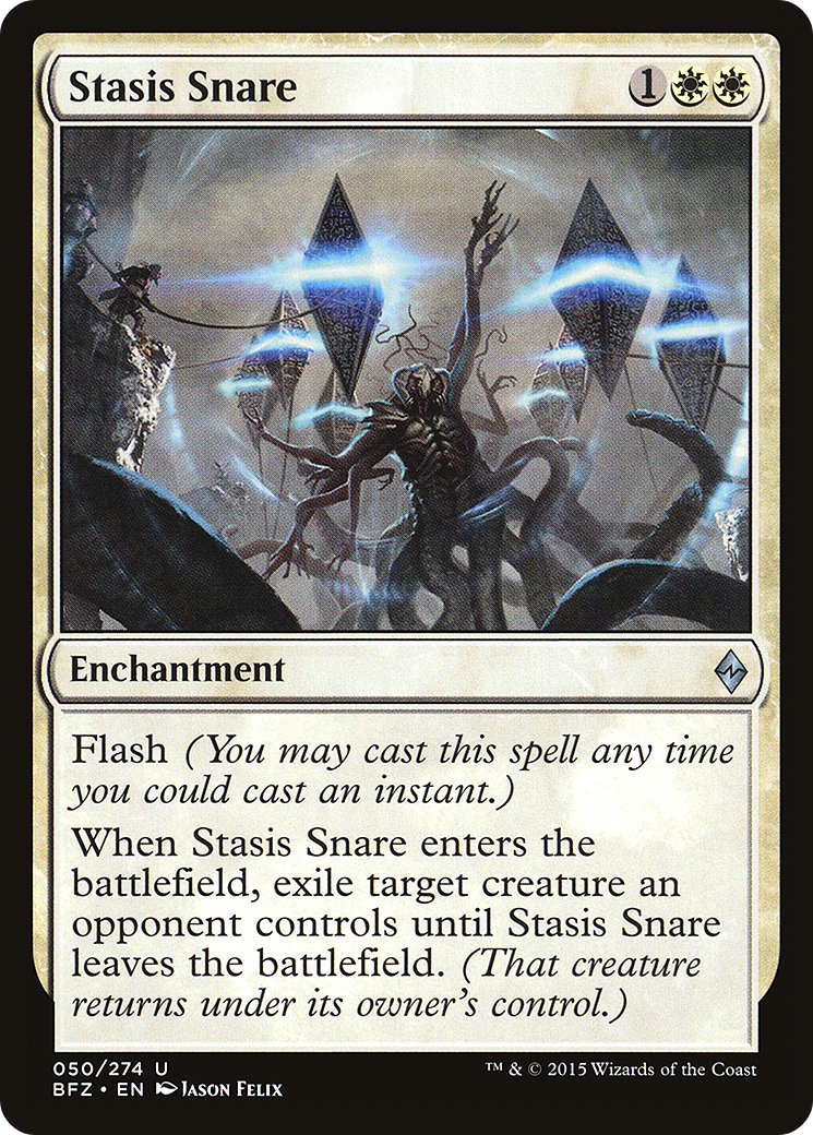 Magic: The Gathering - Stasis Snare Foil - Battle for Zendikar