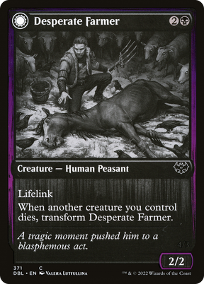 Magic: The Gathering - Desperate Farmer // Depraved Harvester Foil - Innistrad: Double Feature