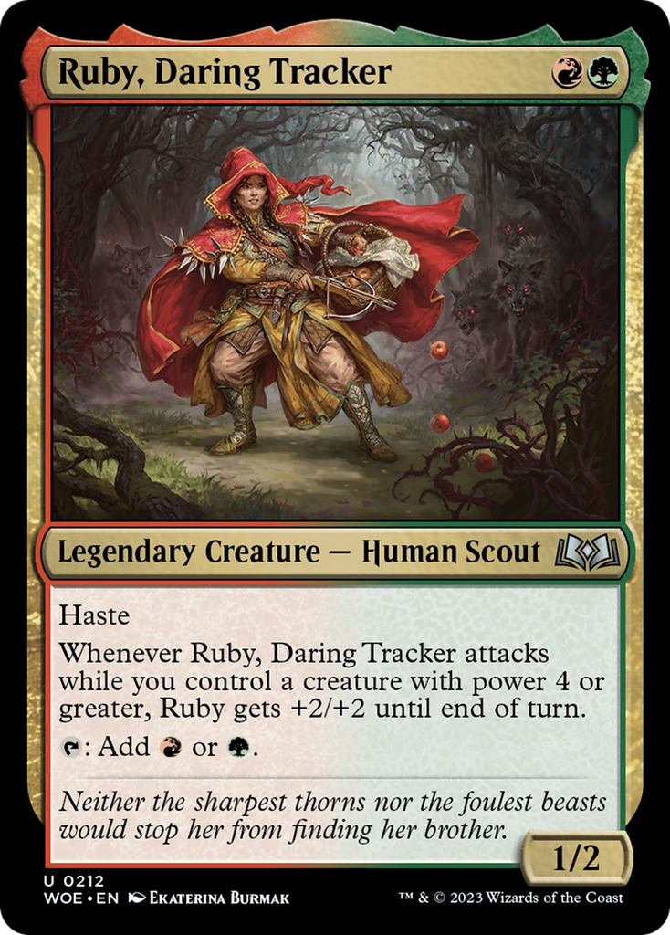 Magic: The Gathering - Ruby, Daring Tracker Foil - Wilds of Eldraine