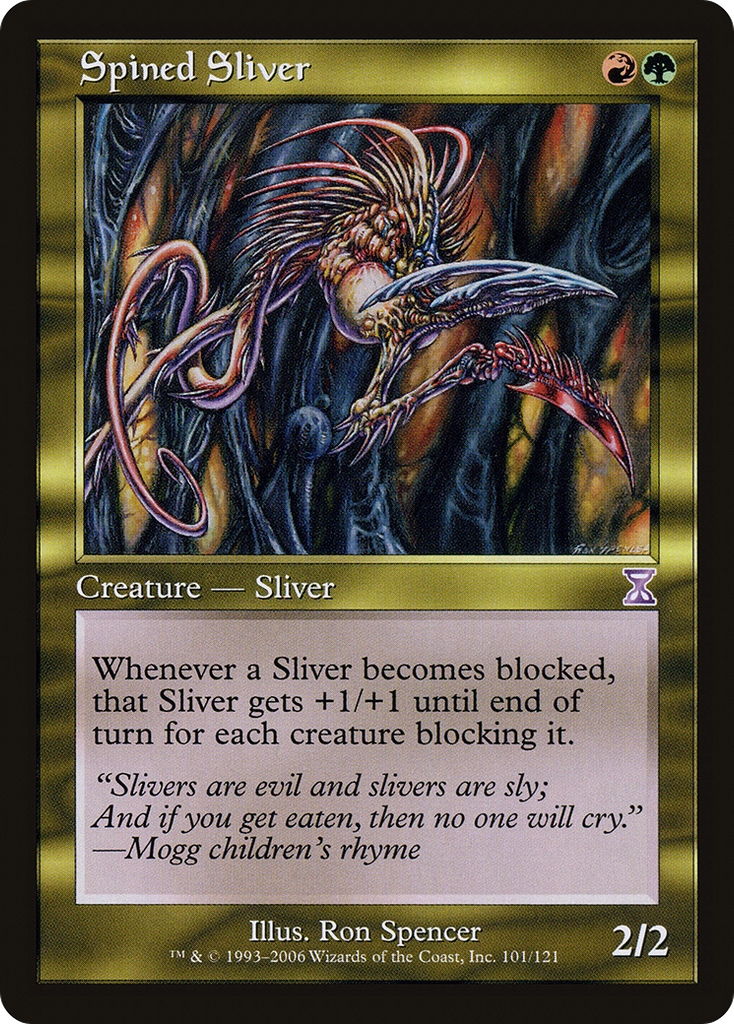 Magic: The Gathering - Spined Sliver - Time Spiral Timeshifted