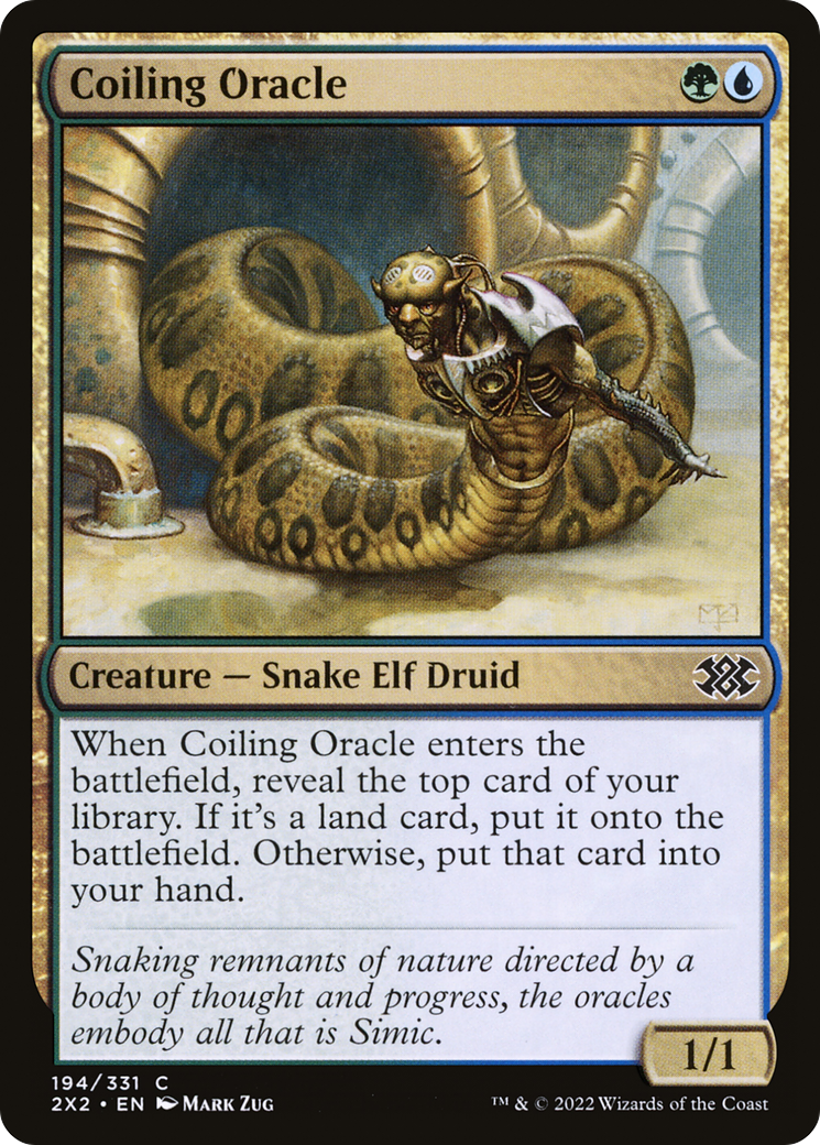 Magic: The Gathering - Coiling Oracle Foil - Double Masters 2022