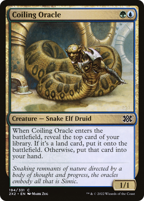 Magic: The Gathering - Coiling Oracle Foil - Double Masters 2022