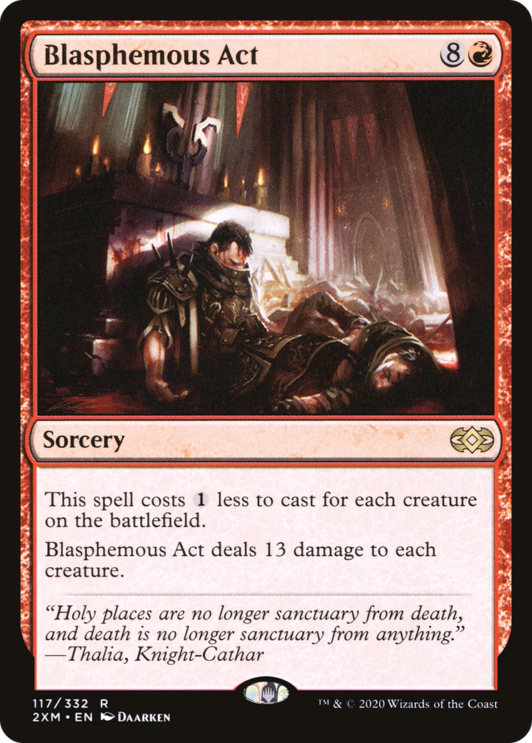 Magic: The Gathering - Blasphemous Act Foil - Double Masters